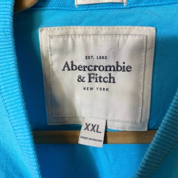 Abercrombie & Fitch Turquoise Tee with Logo - Picture 3 of 4